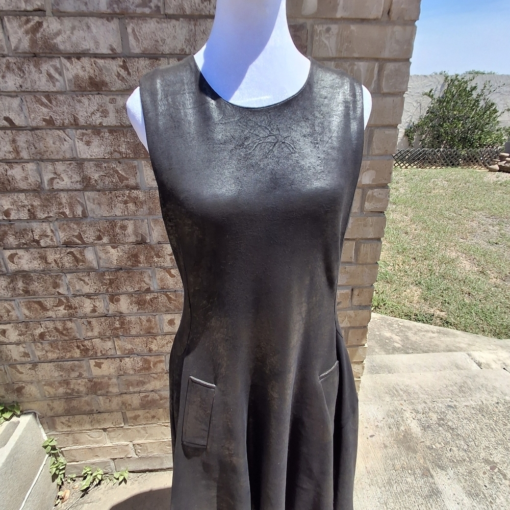 NU Denmark Sleeveless Black Fit & Flowy Circle Skirt Dress Women Size Small - Picture 9 of 16